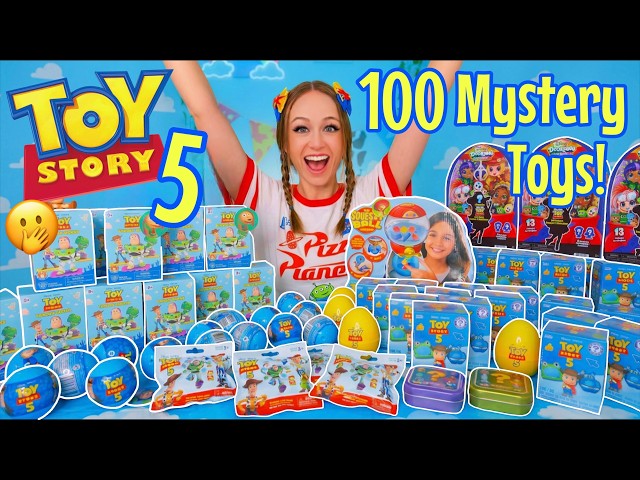UNBOXING 100 *TOY STORY 5* MYSTERY TOYS!!😱🤠🐴🪀⁉️(DUMPLINGS, MASHEMS, DOORABLES, FUNKOS, EGGS ETC!🫢)
