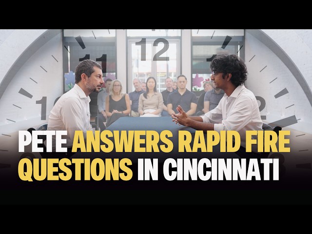 Pete Answers Rapid Fire Questions in Cincinnati