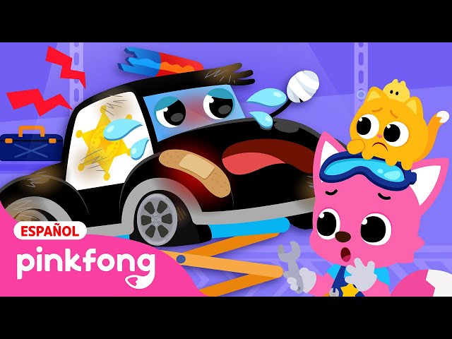 🚔🚨¡La Patrulla de Policía Está Rota! | Pinkfong Taller Mecánico | Pinkfong en español