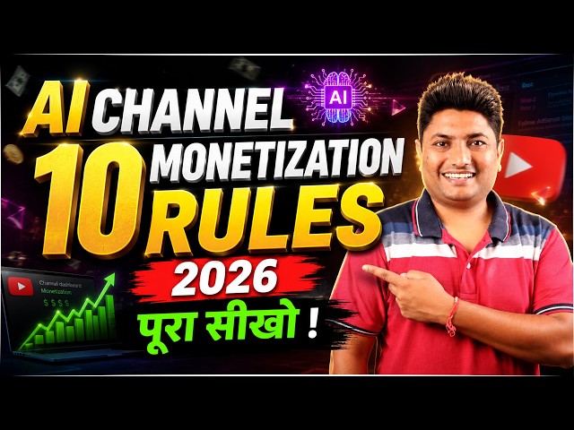 YouTube AI Channel Monetization Rules 2026 | 10 New AI Monetization Rules Every Creator Must Follow