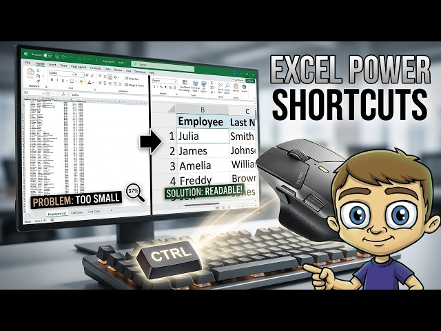 Excel Power Shortcuts for Zoom and View