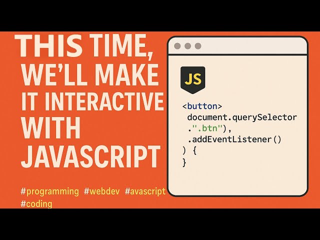 JavaScript for Beginners: Make Your Website Interactive!