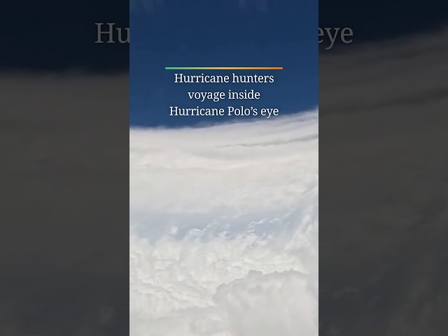 Hurricane hunters voyage inside Hurricane Polo’s eye
