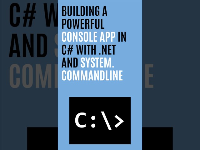 Building a Powerful Console App in C# with .NET and System.CommandLine