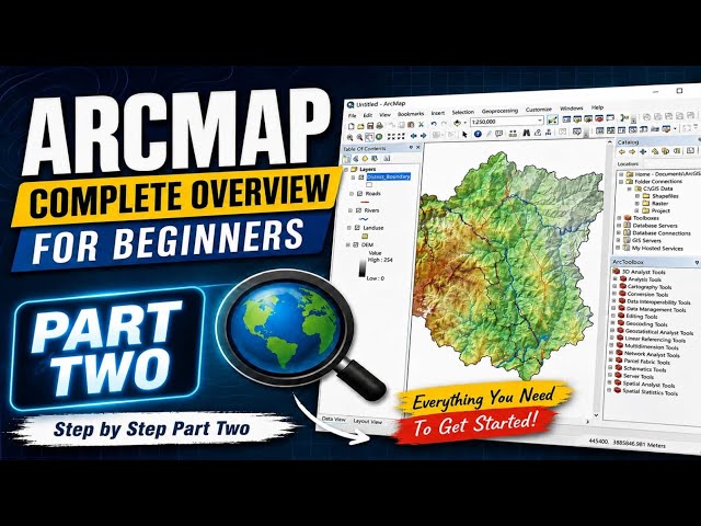 ArcToolbox in ArcMap Full Tutorial | 5 Essential GIS Tools for Beginners | Practical Workflow