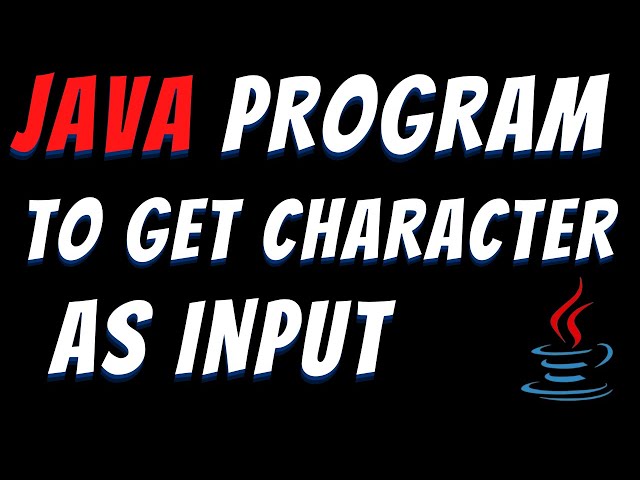 Input character from user in Java | input char datatype