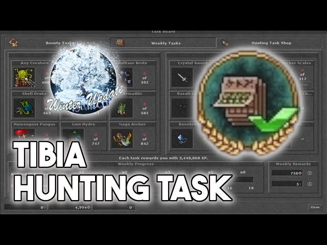 [EN] Tibia News - First Impressions of the NEW HUNTING TASK! (Winter Update 2025)