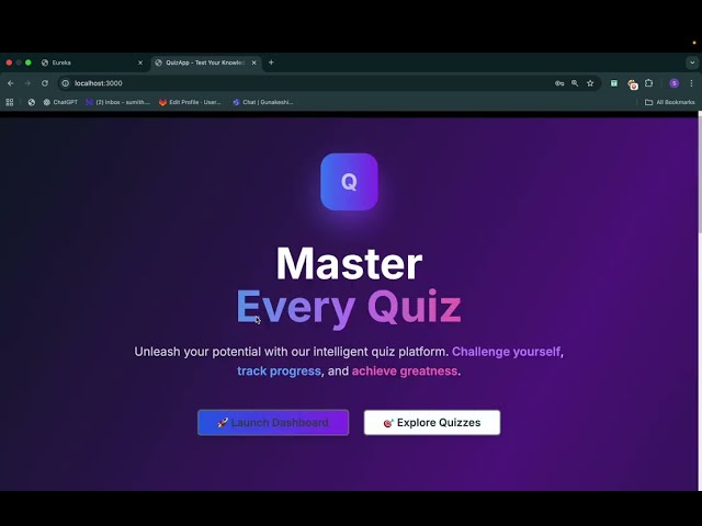 Quiz Application | microservices java spring boot | Nextjs
