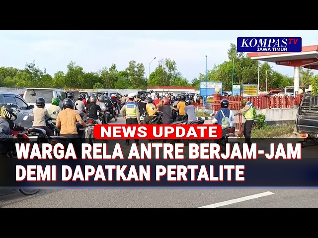 Residents Queue for Hours for Pertalite, Gas Stations in Bangka Belitung Packed with Vehicles