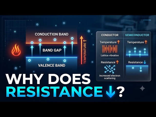 Temperature Effect on Semiconductor Resistance || Conductor vs Semiconductor vs Insulator