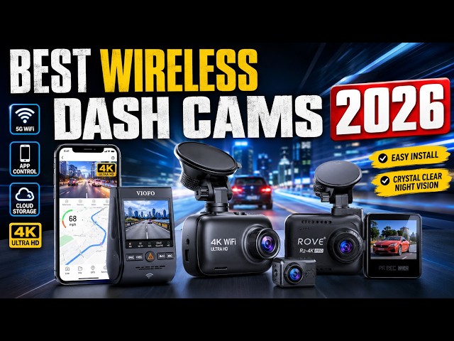 Best Wireless Dash Cams 2026 | Best 4K Dash Cam for Car, Front & Rear