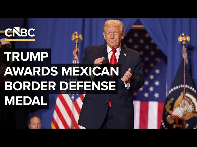 President Trump awards Mexican Border Defense Medal at the White House — 12/15/2025