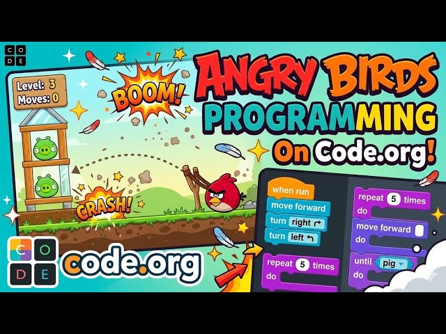 Angry Birds Programming with Code.org Bugs