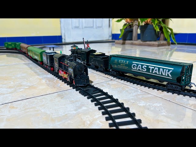 ASMR Classic Steam Train & Classic Fenfa Steam Train Pulling Strange & Custom Freight