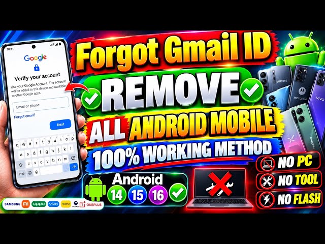 🔥All Android Google FRP Bypass 2026 | Latest Trick🔓 |Android 14, 15 & 16 | ✅