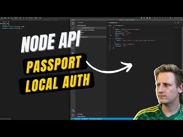 10 - Node.js API + Passport - Local Authentication Strategy - Implementing a User class