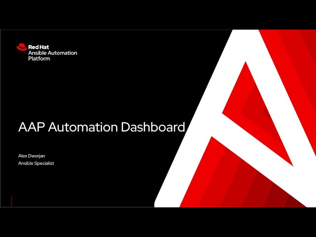 AAP Automation Dashboard