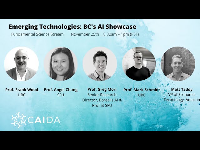 Fundamental Science Stream - Emerging Technologies: BC's AI Showcase