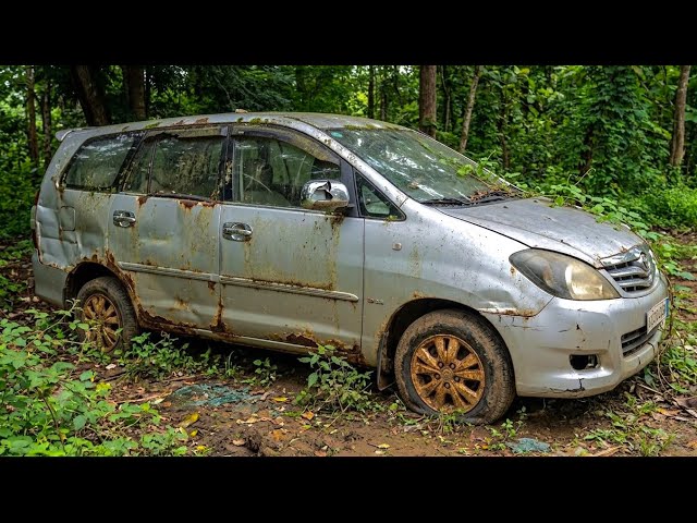 Starting & Test Driving A old Toyota innova | Sitting in The Forest For Long Time | Abandoned Toyota