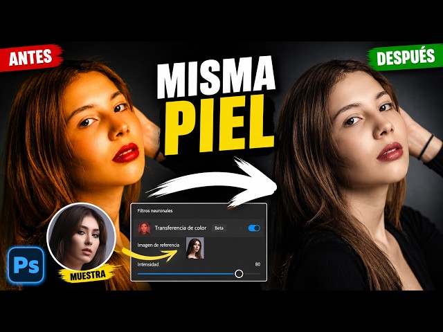 👀 ¿TONOS de PIEL DIFERENTES? Así los IGUALO en Photoshop 🎨