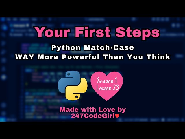 Python Match Case Is WAY More Powerful Than You Think   Season 1 Lesson 23