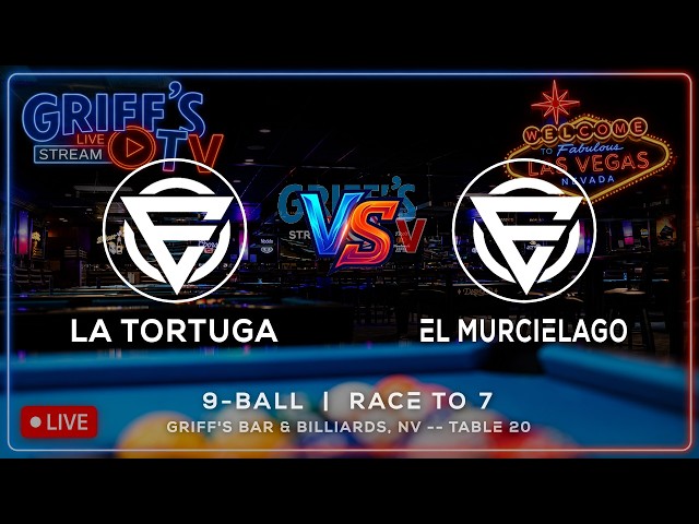 LA TORTUGA vs EL MURCIELAGO - GRIFF'S BAR & BILLIARDS - TABLE 20 | EvoSports