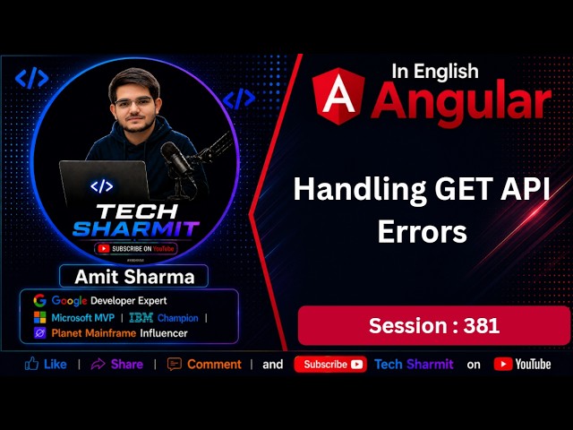 Handling GET API Errors in Angular in English | HttpClient | Angular Tutorial (Ep-381)
