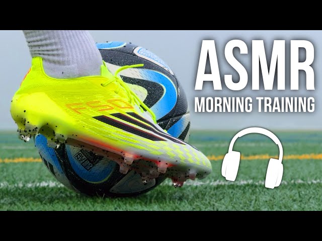 ASMR Morning Training Session For Soccer / Football In adidas F50 