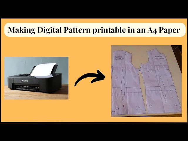 Making a Digital Pattern Printable in A4 paper in Illustrator | Printing patterns in a home printer
