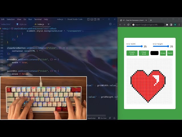 ASMR Programming - 100 Days of JavaScript Coding - No Talking