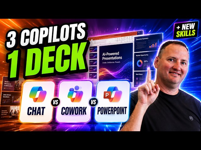 Chat vs Cowork vs PowerPoint: Which Copilot Builds the Best Presentation?