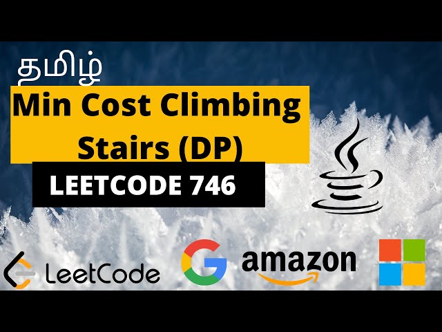 தமிழ் | Min Cost Climbing Stairs | Dynamic Programming | Leetcode 746 | leetcode java solution