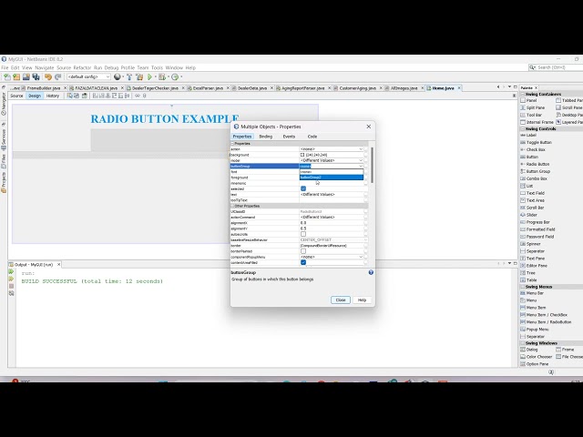 How to Use Radio Buttons in Java Swing | NetBeans IDE Tutorial for Beginners