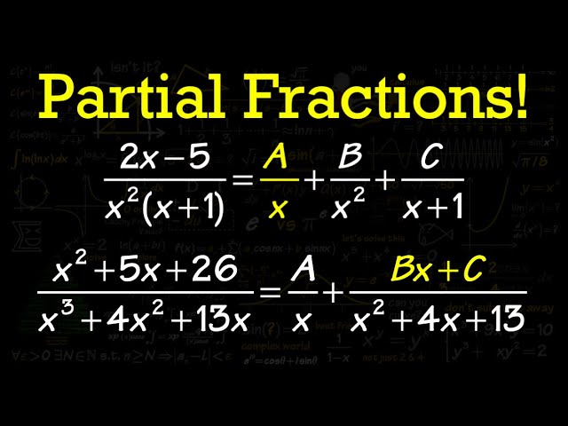 Ultimate Partial Fraction Decomposition Study Guide (how setup)