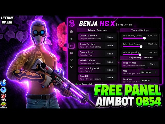 NEW PC PANEL UPDATED OB54💻 PANEL FOR FREE AIMBOT FREE FIRE 🎯 SNIPER SCOPE   100% SAFE AND ANTIBAN