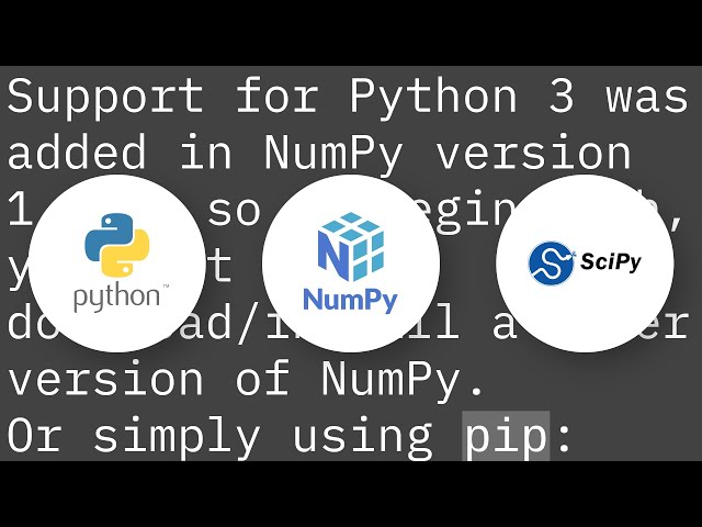 Error "Import Error: No module named numpy" on Windows