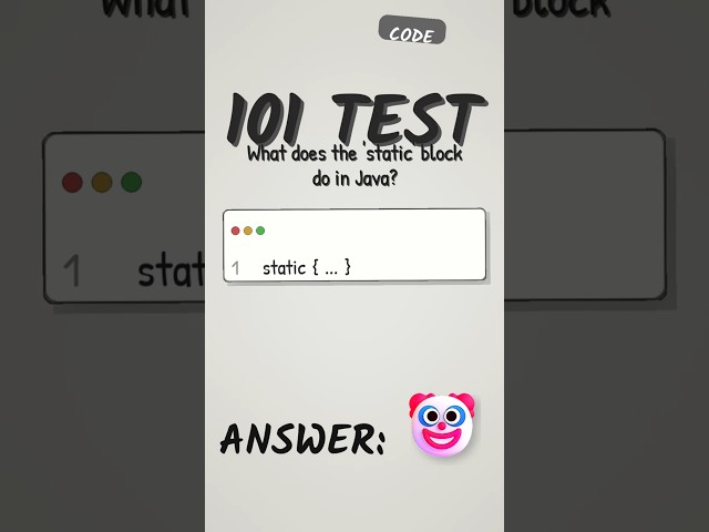 Java Static Block Execution