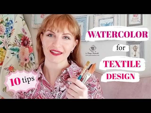 Watercolor for textile and surface pattern design - 10 things to know