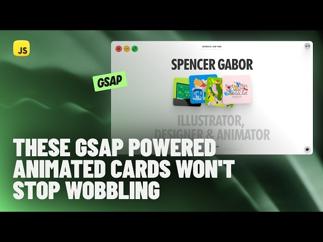 I Accidentally Made These GSAP Animated Cards Way Too Bouncy to Stop Playing With