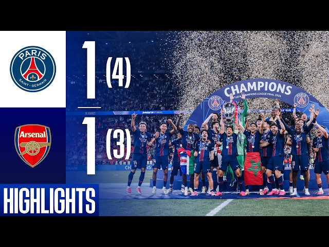 BACK TO BACK! The highlights of PSG–Arsenal 🏆❤️💙