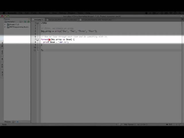 33. How to use a "foreach" loop (a Drupal how-to)