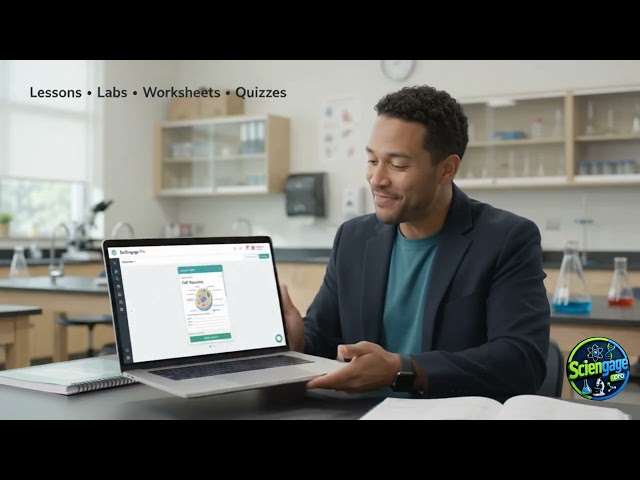 Create Science Lessons, 3-levels Worksheets, Ai grading, Quizzes & Games in Minutes | SciEngage Pro