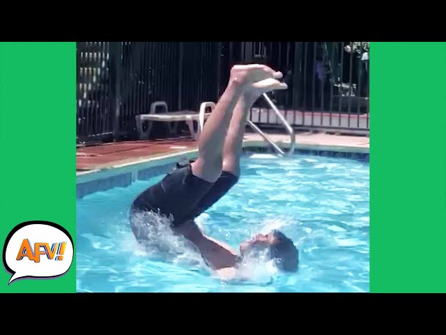Just a Bunch of POOL FOOLS! 😅 | Funniest Water Fails | AFV 2021
