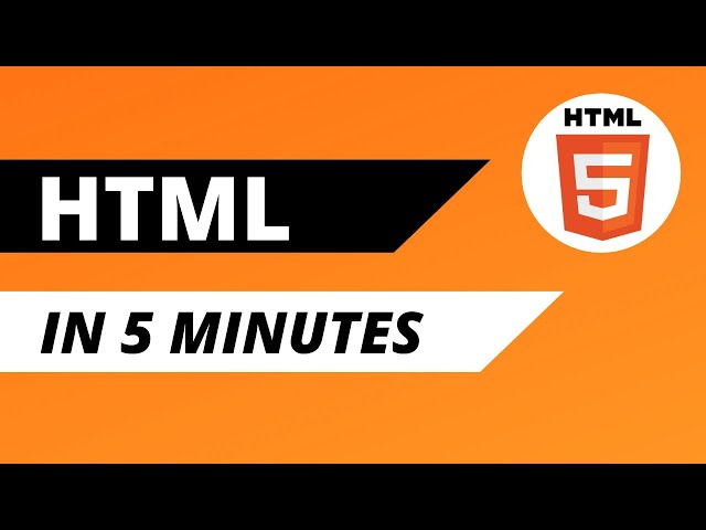 Learn HTML in 5 Minutes | HTML5 Tutorial for Beginners (2021)