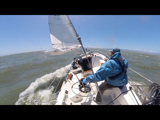 GUSTS & HEELING: Extreme SF Bay Sailing [Insta360 360 VR]