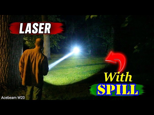 This laser flashlight shouldn’t have flood… but it does