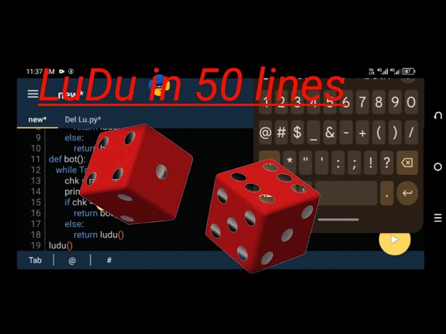 I Made LUDU in Python | pydroid3