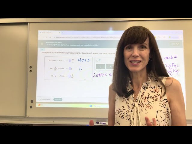 ALEKS Counting significant digits when measurements are multiplied or divided