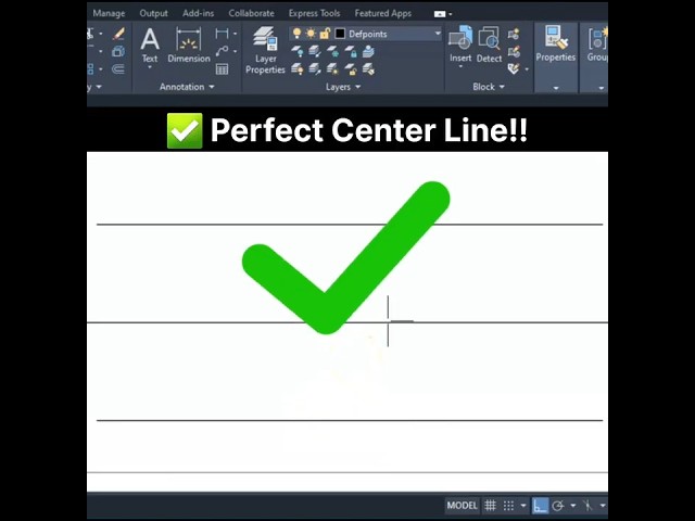 How to Create Center Line in AutoCAD(CL Command Tutorial) #shorts #autocad #cadmaster  #architecture