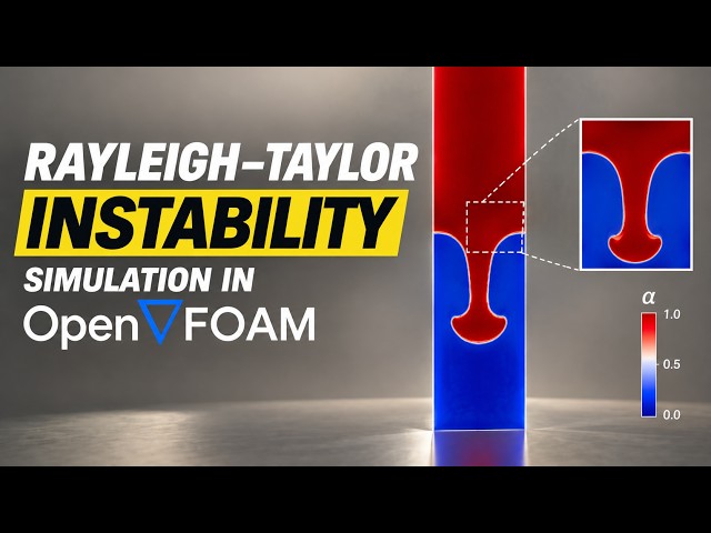 Rayleigh–Taylor Instability Simulation in OpenFOAM | CFD Tutorial